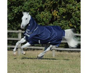 Couverture d'extérieur pour cheval Bucas Freedom Turnout Light Bleu 165 cm