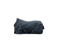 Couverture d'extérieur pour cheval col haut doublure lisse HKM Glasgow 1200D Noir 135 cm