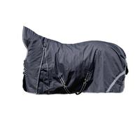 Couverture d'extérieur pour cheval col haut HKM Innsbruck 1200D Noir 145 cm