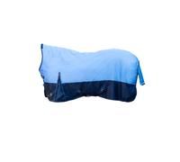 Couverture d'extérieur pour cheval col haut HKM Norwich 600D Bleu 155 cm