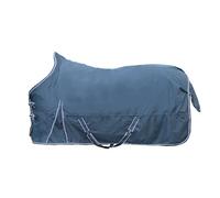 Couverture d'extérieur pour cheval col haut HKM Starter 600D 100g Bleu 135 cm