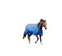 Couverture d'extérieur pour cheval col montant Equithème Tyrex Aisance 1200D 150g Bleu 198 cm