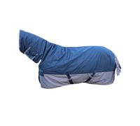 Couverture d'extérieur pour cheval combo Equithème Tyrex 600 D 200 g Bleu 168 cm