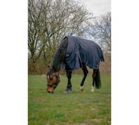 Couverture d'extérieur pour cheval Equithème Anatomic 1200D AI 50 g Bleu 206 cm