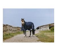 Couverture d'extérieur pour cheval Equithème Classic 1200D 200g High neck Bleu 198 cm