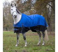 Couverture d'extérieur pour cheval Equithème Tyrex 1200D Aisance 0g Bleu 175 cm