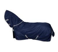 Couverture d'extérieur pour cheval imperméable avec couvre-cou complète Bucas Freedom Turnout 300g Bleu 130 cm