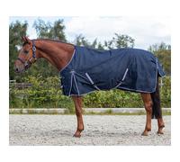 Couverture d'extérieur pour cheval QHP Luxury 300g Bleu 165 cm (Longueur totale: 215 cm)