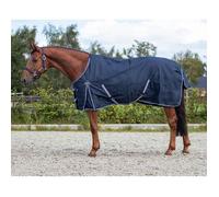 Couverture d'extérieur pour cheval QHP Luxury 50g - navy - 145 cm