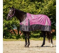Couverture d'extérieur pour cheval QHP Rose 105 cm (Longueur totale: 145 cm)