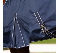 Imperial Riding IRHBasic Couverture d'extérieur 300 g, sans Couvre-Cou, Couverture d'extérieur Chaude, matériau résistant aux intempéries, Soufflet d'aisance, Polyester 600D, Sangles croisées, Lacets