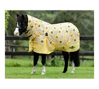 Couverture d'extérieur pour poney avec couvre-cou Saxon Combo Neck 600D 180g Jaune 90 cm