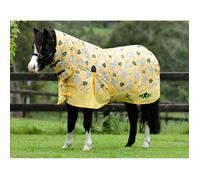 Couverture d'extérieur pour poney avec couvre-cou Saxon Combo Neck 600D 180g - Jaune - 90 cm