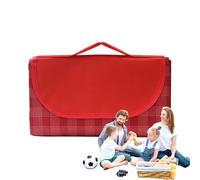 Couverture d'extérieur : tapis pliable imperméable, tapis de camping en polaire portable | Tapis pliable avec poignée qui n'est pas coulissante, confortable couverture de terre de plage, accessoire v