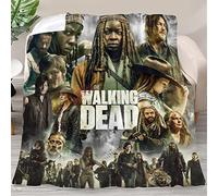 Couverture d'Halloween douce en microfibre pour canapé - Motif Best The Apocalyptic Walking Horror Drama Dead - 130 x 150 cm