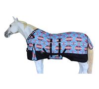 Couverture d'hiver imperméable doublée polaire 1200D pour cheval 177,8 cm 3B111LG