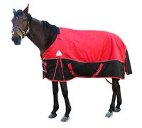 Couverture d'hiver pour cheval, 1200D imperméable, en polyester, avec cache-cou, enveloppement du ventre, couverture de queue, couverture lourde pour la protection en plein air