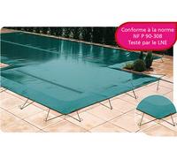Couverture d'hivernage opaque piscine WALU SAND Walter Anthracite/sable