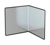 Couverture d'huile de cuisine pliante, Protection anti-éclaboussures à 4 côtés, déflecteur pliable et résistant à l'huile(40x40x80cm)