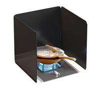 Couverture d'huile de cuisine pliante, Protection anti-éclaboussures d'huile en acier inoxydable à 4 côtés(30x40x40cm)