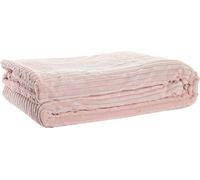 Couverture DKD Home Decor 150 x 200 x 2 cm Rose Scandinave
