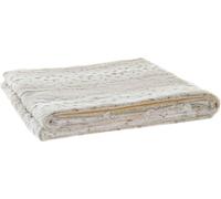 Couverture DKD Home Decor Blanc Beige Animal Montagne Sauvage 150 x 200 x 2 cm 130 x 170 x 2 cm