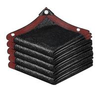 Couverture D'ombrage Anti-UV,Toile D'ombrage Rectangulaire Voile D'ombrages Noir avec Œillets Maille Bâche Crypté Et Épais Convient pour Pergola Piscines,5x9m/16.4x29.52ft