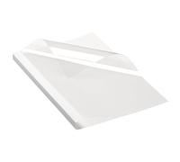 Couverture dos cartonné blanc pour thermosoudure 200 g - Epaisseur dos 15 mm 15/100e