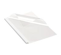 Couverture dos cartonné blanc pour thermosoudure 250 g - 6 mm
