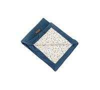 Couverture double face - DOMIVA - AU FIL DE L'EAU - 75 x 100 cm - Indigo