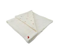 Couverture double face - DOMIVA - Maternity Love - 75 x 100 cm - Grosse maille et mousseline