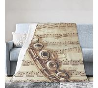 Couverture Douce couvertures et jetés Flanelle Confortable léger Couette Cadeau Parfait pour lit canapé canapé 60x80in (Flute Music)