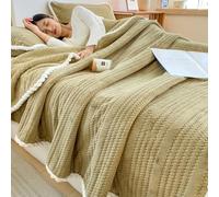 Couverture Douce et Chaude, réversible et Moelleuse, idéale for Le lit, Le canapé ou Le Fauteuil. Décoration élégante et réversible for la Maison.(F,200x230cm)