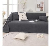 Couverture douce pour canapé 1 ou 4 places en forme de L - Housse de coussin universelle pour canapé d'angle - Convient aux animaux domestiques - Antidérapante - Décoration moderne de salon