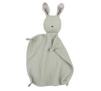 Couverture douillette lapin mignon foulard apaisant pour les tout-petits nouveau-nés Couverture doudou respirante Serviette apaisante en coton