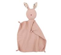 Couverture douillette lapin mignon foulard apaisant pour les tout-petits nouveau-nés Couverture doudou respirante Serviette apaisante en coton