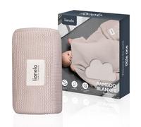 Lionelo Couverture bébé Bambou 100x75 cm 100% coton antibactérienne hypoallergénique beige