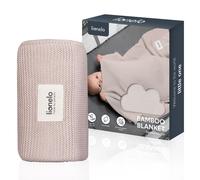 Lionelo Couverture bébé Bambou 100x75 cm 100% coton antibactérienne hypoallergénique beige