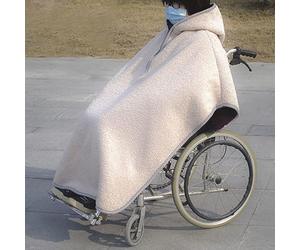 Couverture douillette pour fauteuil roulant - Couverture d'hiver chaude pour tout le corps - Manteau de fauteuil roulant - Coupe-vent - Cape poncho avec capuche - Doublure polaire - Couverture