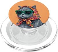 Couverture du Magazine British Shorthair Fashion Cats Cat Lover PopSockets PopGrip pour MagSafe