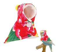 Couverture du perroquet - Crératives créatives pour les oiseaux, costume d'oiseaux à la mode avec pression florale et capot | Course en peluche pour nymphensittich, accessoires photo pour perroquets g