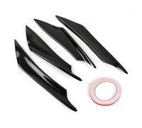 Couverture du Spoiler Lot De 4 Ailerons Latéraux Universels pour Moto, Aileron Avant, Kit Déflecteurs d'air, Accessoires(Noir Brillant)