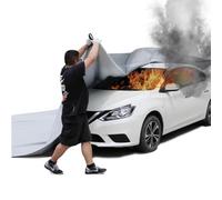 Couverture d'urgence, couverture anti-incendie pour voiture, grande couverture anti-incendie en fibre de verre, sécurité de survie pour véhicule électrique, camion, automobile, incendie(6x8m/19.7x26.2