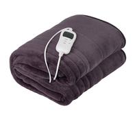 CAMRY CR-7418 Couverture électrique Double, 120 W, 8 Niveaux de température, minuteur, Lavable, 150 x 180 cm, Protection Contre la surchauffe, Doublure Polaire, Gris, 160 x 180 cm