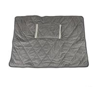 Couverture électrique sans fil avec couche supérieure lavable en machine - Alimentation thermique constante et rangement facile - Gris argenté