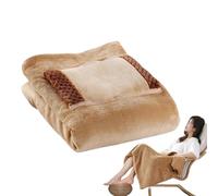 Couverture Électrique USB - Plaid Chauffant 5V Avec Poche Chauffe-Mains Et Couvre-Genoux | Couverture Polaire Multifonction Pour Bureau, Pause Déjeuner Et Voyage | Coussin Chauffant Portable Basse Ten