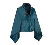 Couverture électrique USB portable à 3 niveaux de contrôle de la chaleur, 6 zones de chauffage, grandes poches de rangement, jeté électrique USB portable en polyester