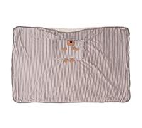 Couverture électrique USB Portable Lavable Thermostatique Réchauffement Polyester Mignon Couverture Chauffante Utilisation de Bureau à Domicile (Ours rayé gris)