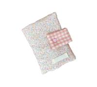 Couverture élégante pour livre avec nœuds - Imprimé floral aquarelle - Pour étudiants, travail et organisation quotidienne - Carnet de notes élégant - Étui de protection pour étudiant