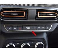 Couverture En Acier pour 2021+ Sandero/Sandero STEPWAY/Jogger | 6 boutons | 1 Pièce Inox Plaque Cadre Métal Brossé Intérieur Décorations Accessoires Tuning